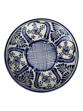 Cargar imagen en el visor de la galería, Plato te azul con blanco