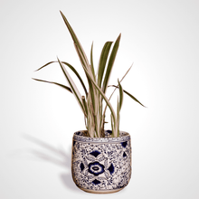 Cargar imagen en el visor de la galería, Maceta Oval 15 cm Azul Talavera