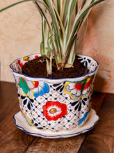 Cargar imagen en el visor de la galería, Maceta Violetera Mediana Talavera