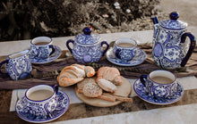 Cargar imagen en el visor de la galería, Juego de café 6 personas Azul #2 (5997941915809)